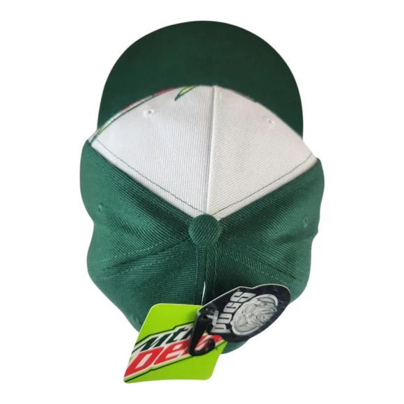 Mountain Dew Embroidered Snap Back Hat Cap 2017 New Pugs OSFM Flat Bill - Picture 7 of 11